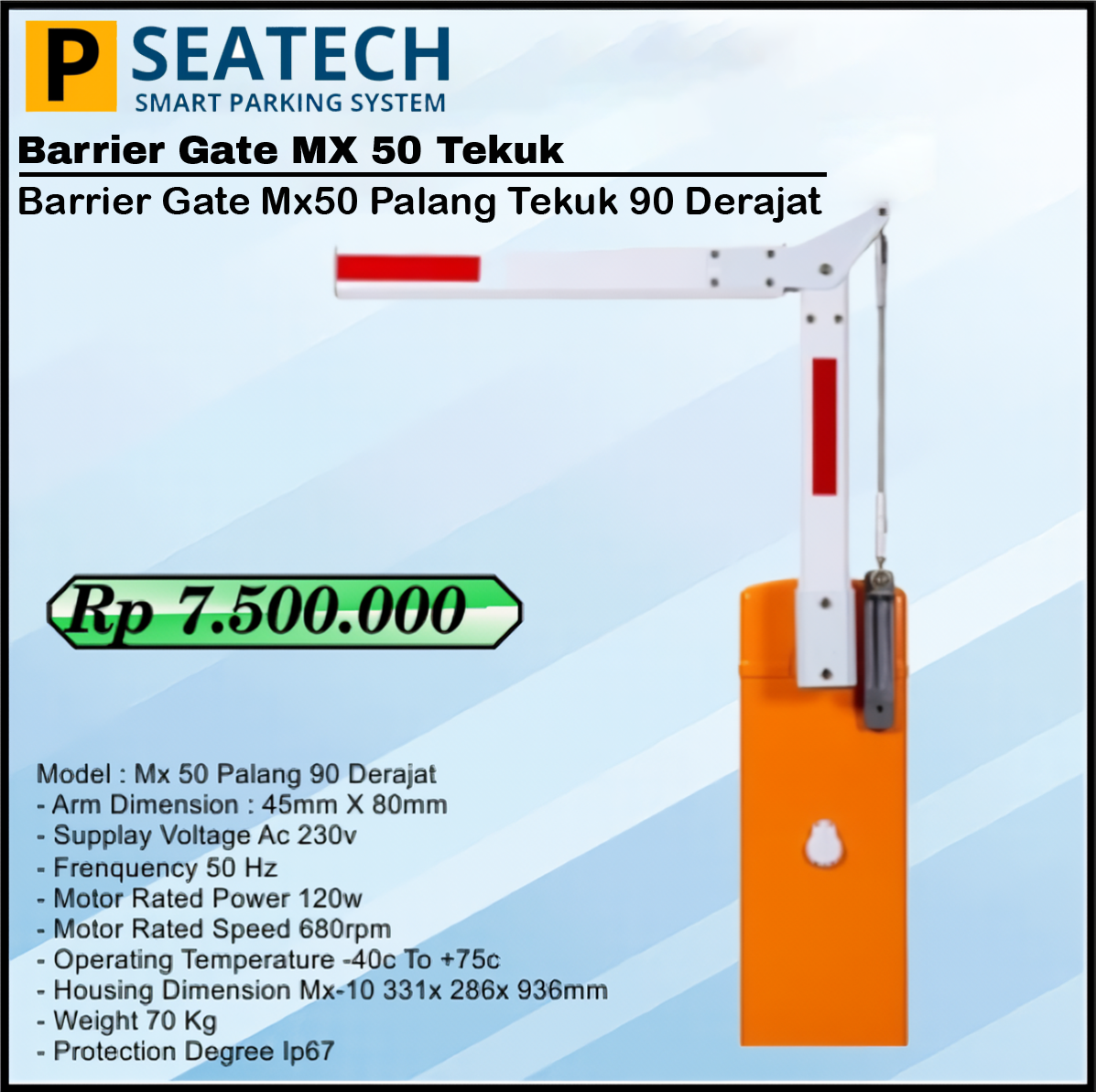 MX 50 Palang Tekuk 90 Derajat